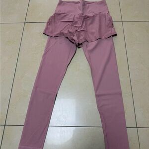 Pink Ruffled Leggings